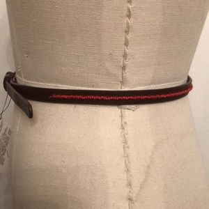 Skinny leather belt S